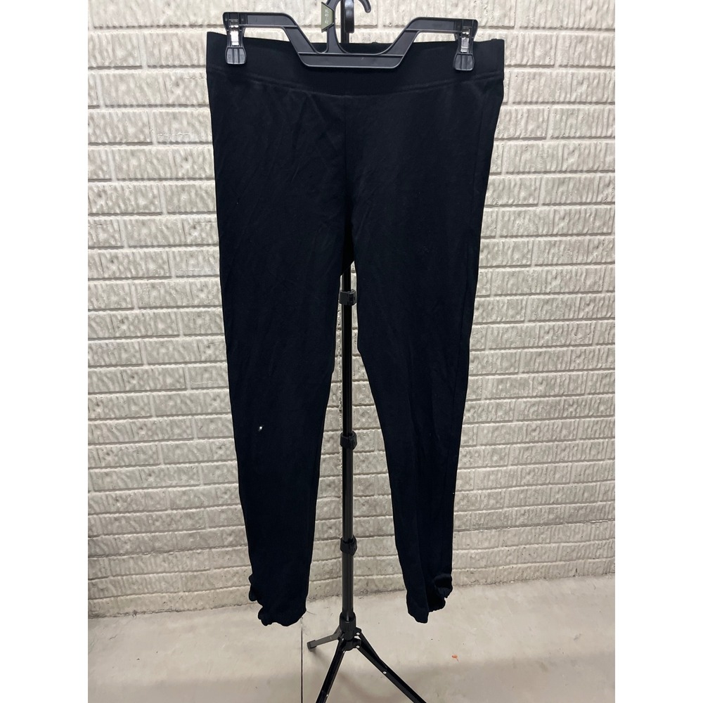 Old‎ Navy Womens Black High Rise Leggings Knotted Ankle Cutout Size M RN54023